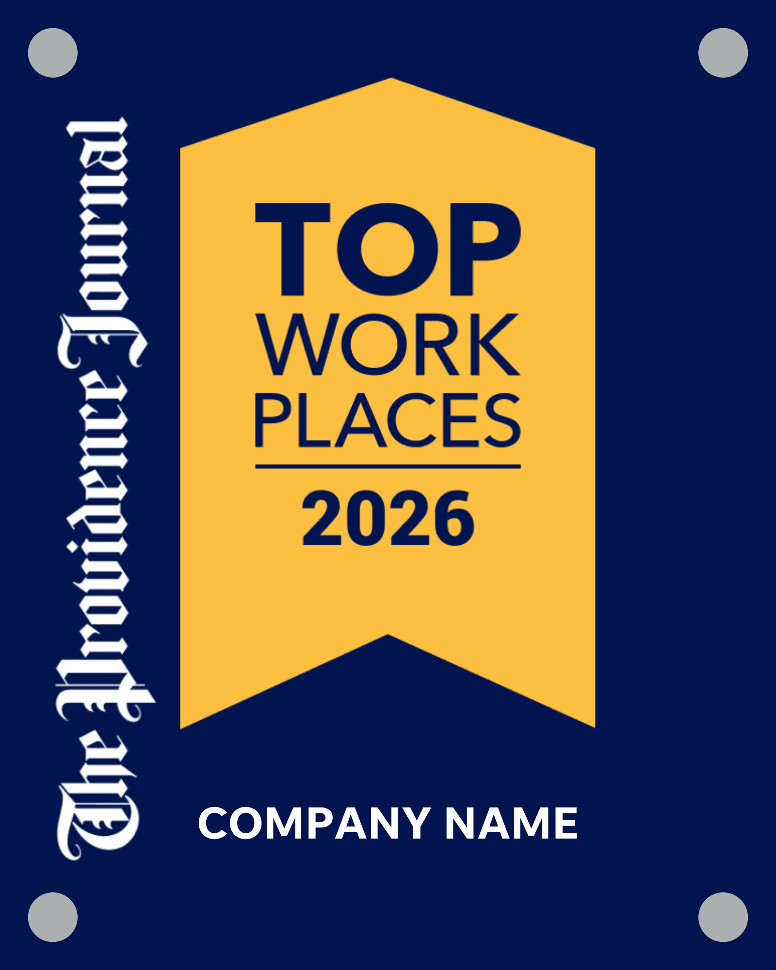 Top Workplaces 2026 Acrylic Wall Sign - (8" x 10")