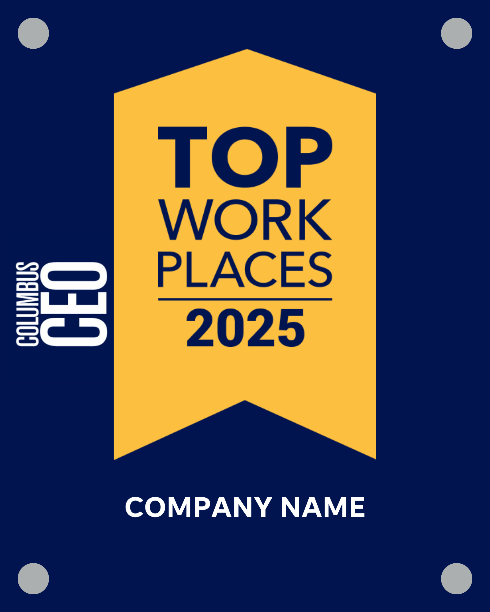 Top Workplaces 2025 Acrylic Wall Sign - (8" x 10")