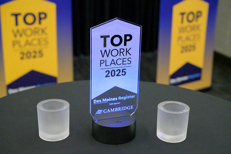 Top Workplaces 2025 Acrylic LED Sign with Company Logo