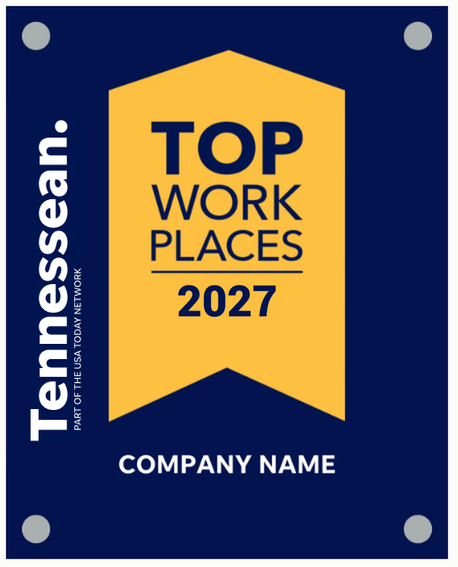 Top Workplaces 2027 Acrylic Wall Sign - Extra Large (12" x 18")