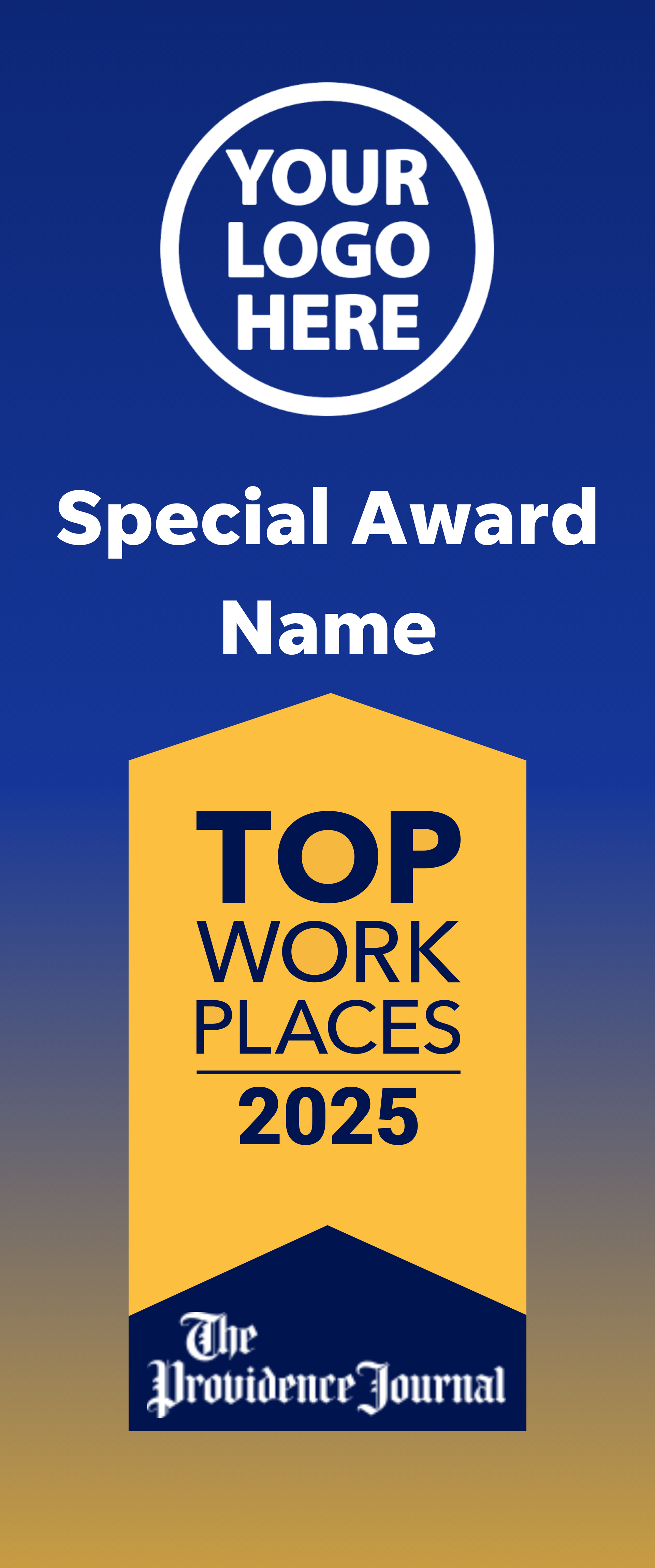 Specialty Awards - Top Workplaces 2025 Premium Retractable Pull Up Banner