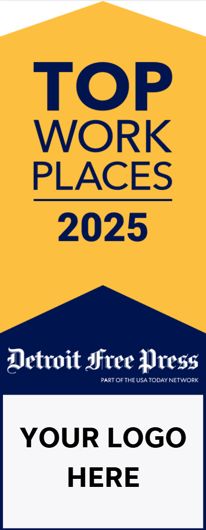 Top Workplaces 2025 Window Cling With Company Logo - 10 Pack