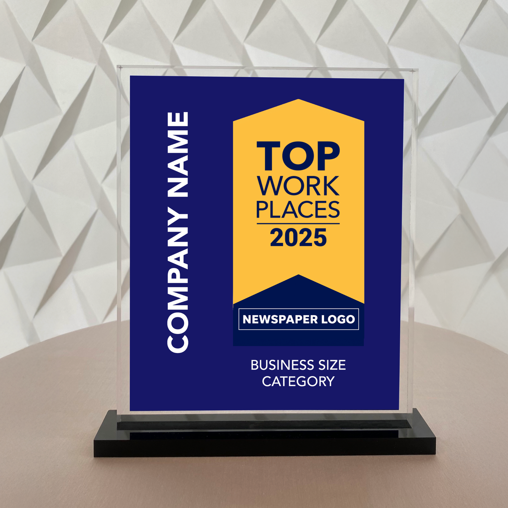 Top Workplaces 2025 USA Acrylic Award