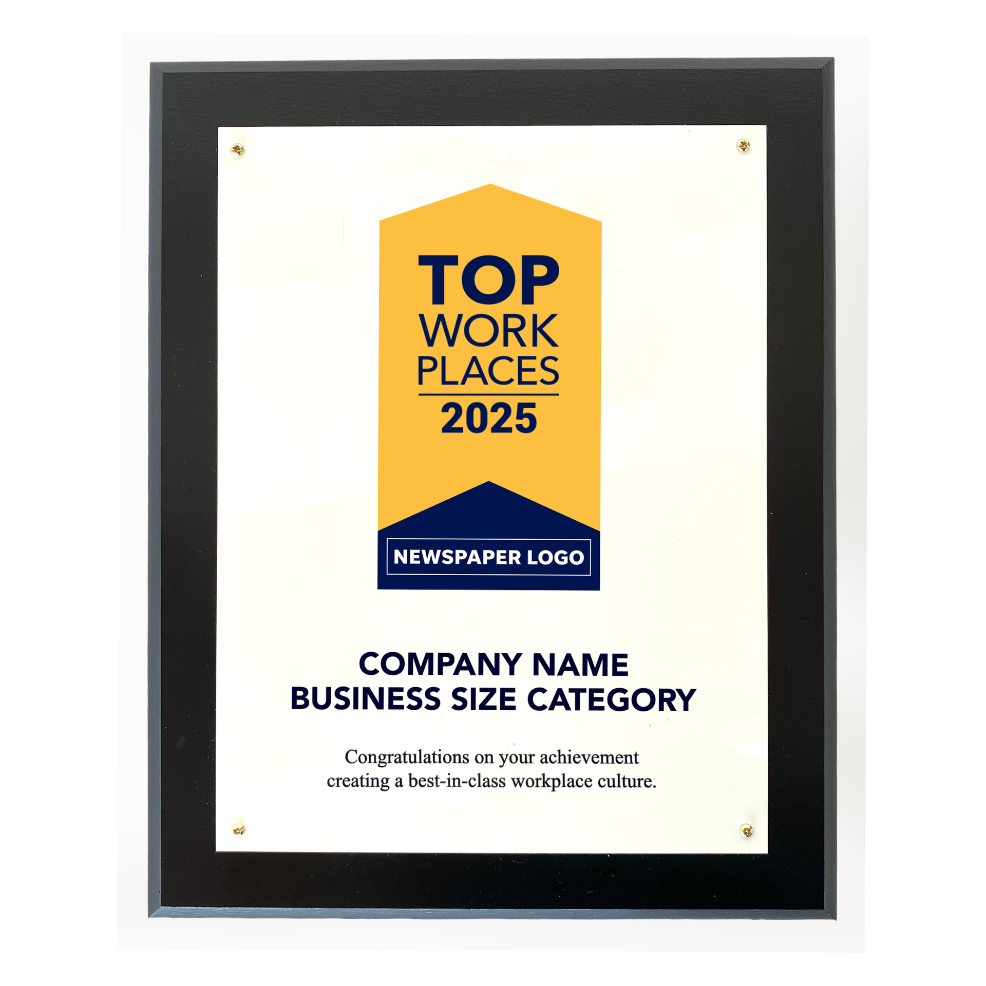 Top Workplaces Regional 2025 Top Workplaces Plaque