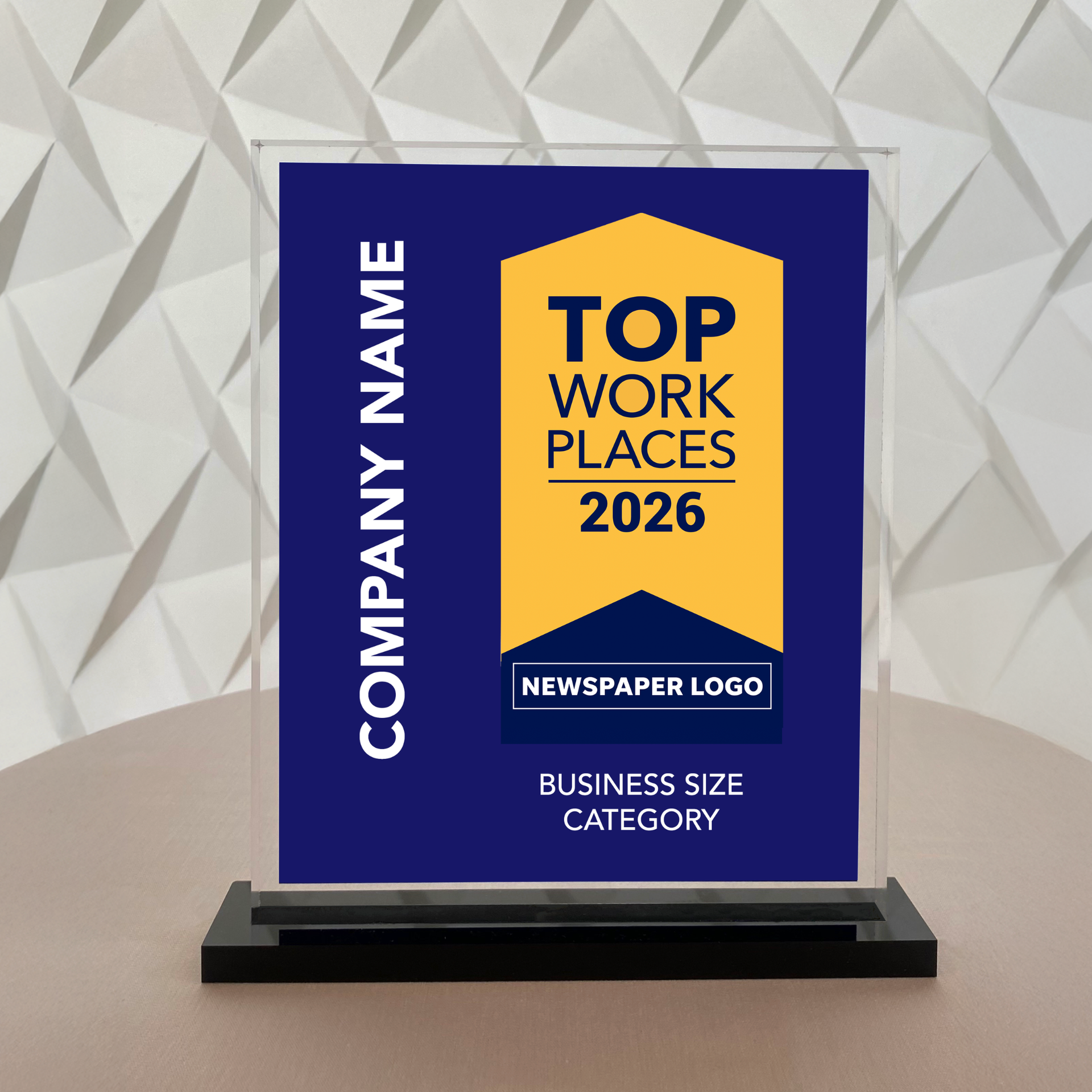 Top Workplaces 2026 USA Acrylic Award