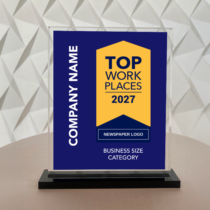 Top Workplaces 2027 Acrylic Award