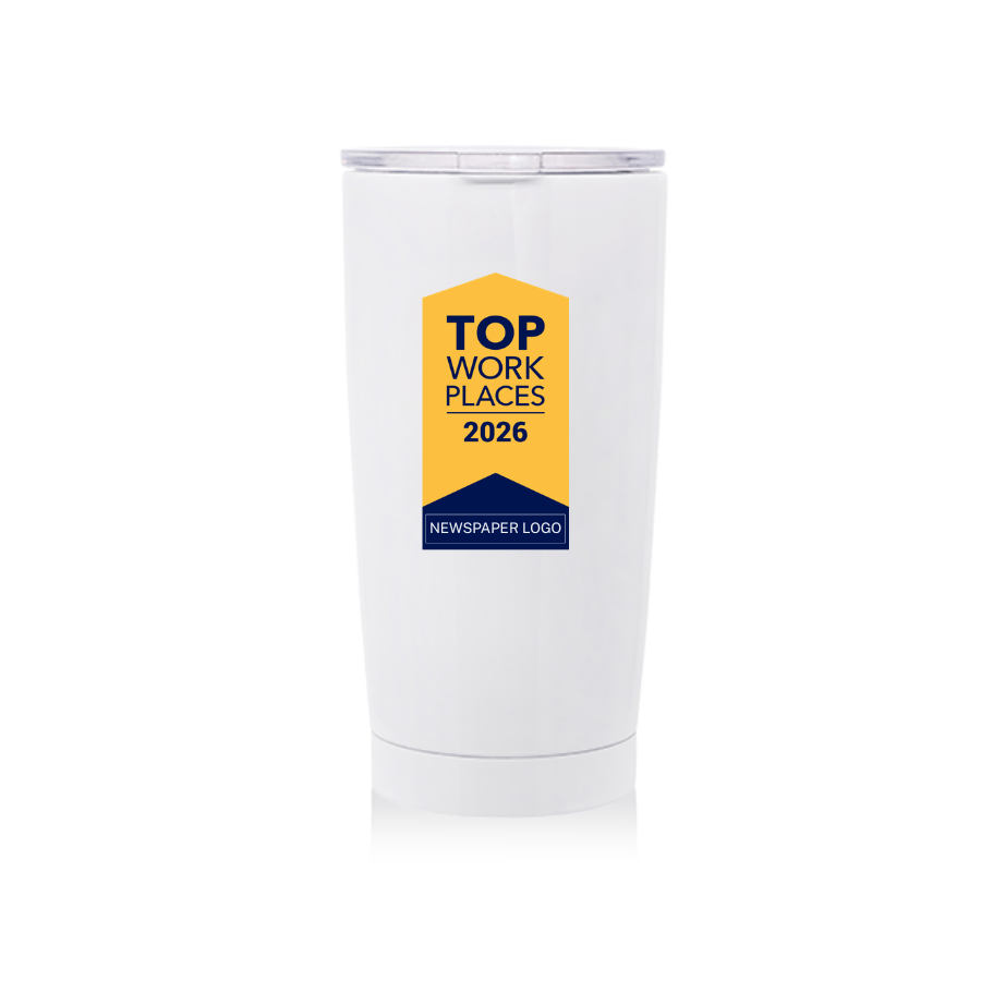 Top Workplaces 2026 White Tumbler