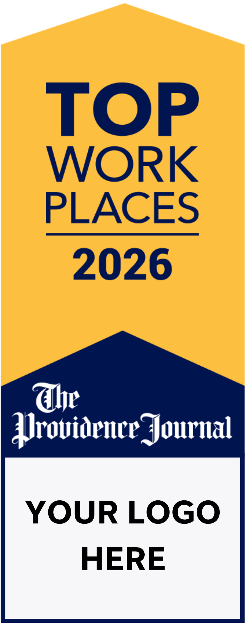 Top Workplaces 2026 Window Cling With Company Logo - 10 Pack