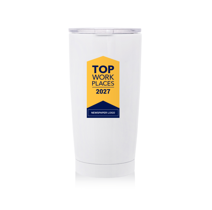 Top Workplaces 2027 White Tumbler