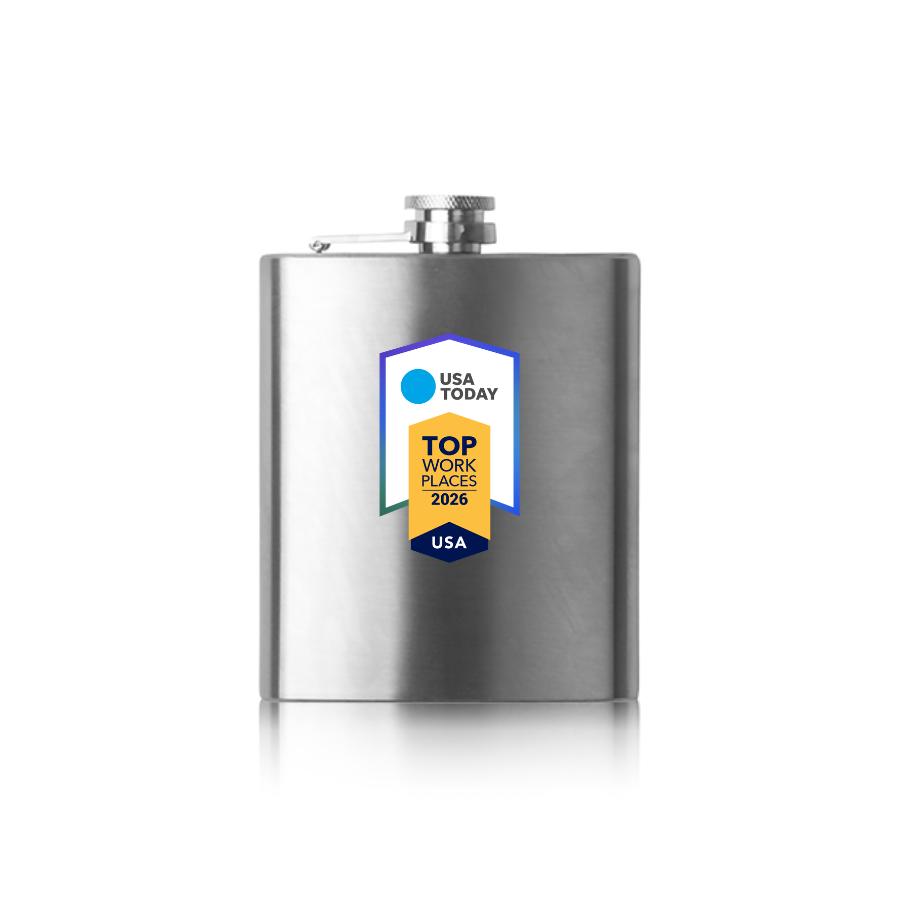 USA TODAY 2026 Top Workplaces Flask with Gift Box