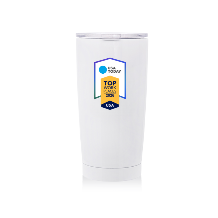 USA TODAY 2026 Top Workplaces White Tumbler