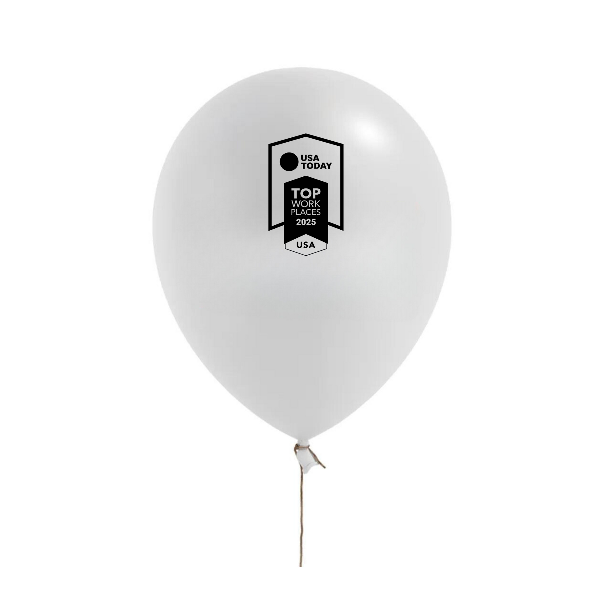 USA TODAY Top Workplaces 2025 11" Latex Balloons - White