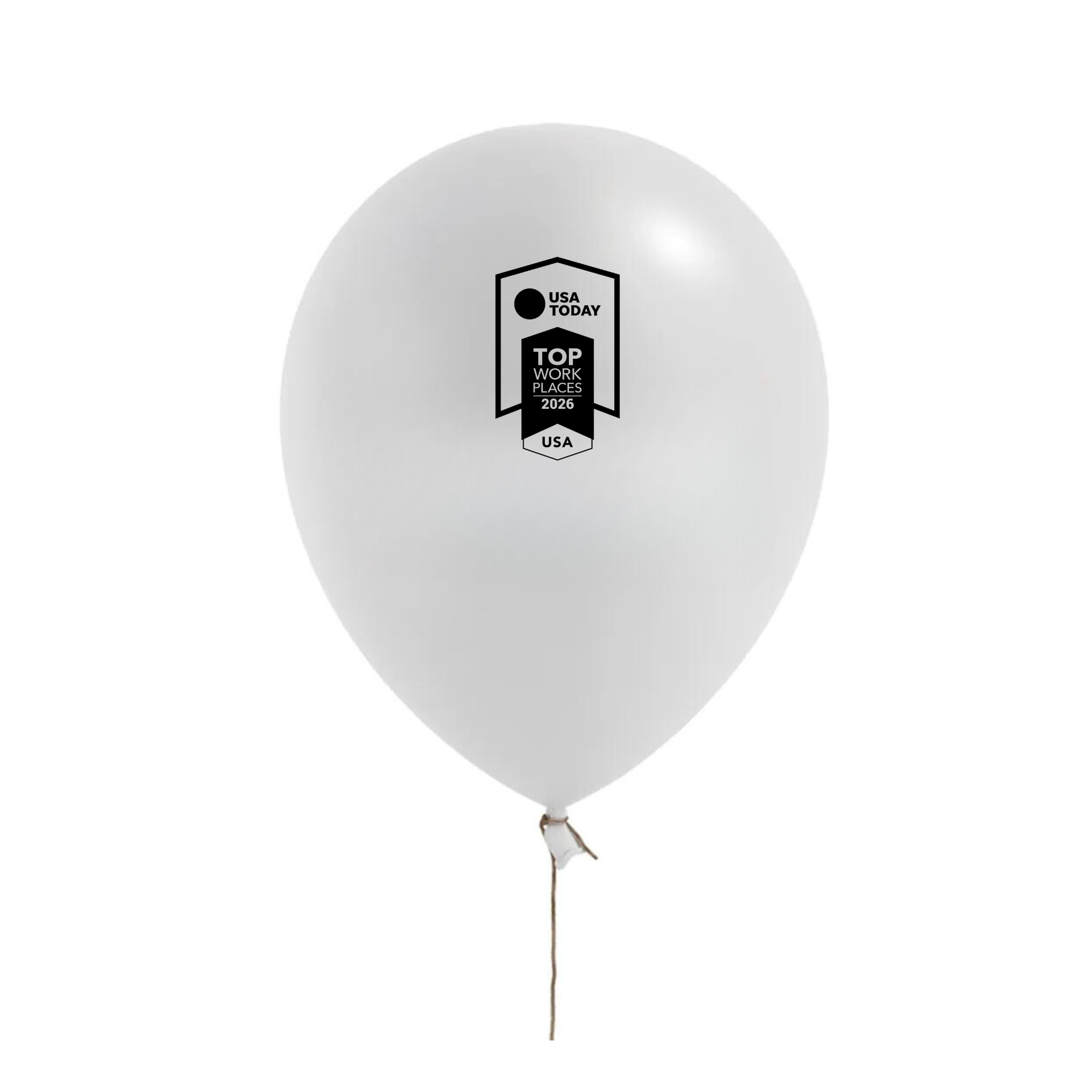 USA TODAY Top Workplaces 2026 11" Latex Balloons - White